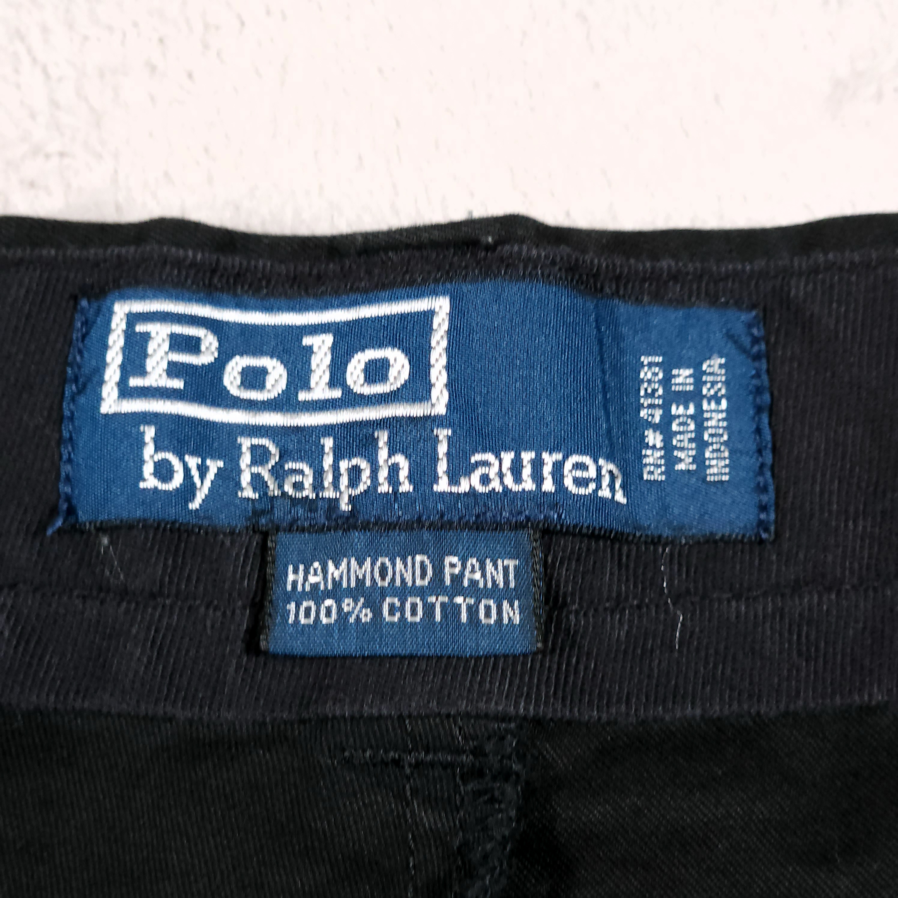 Polo Ralph Lauren 35x30 Black Hammond Pants | eBay